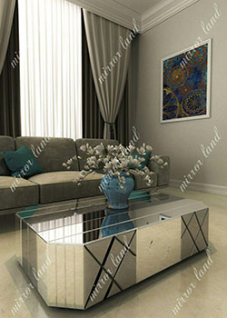 میز اینه ای دکوراتیو