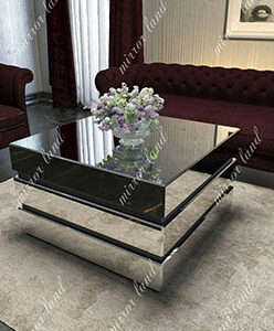 میز مربع اینه ای