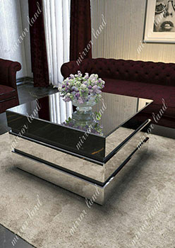 میز مربع اینه ای